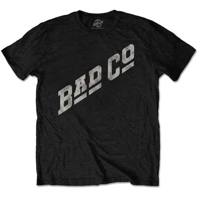 BAD COMPANY - SLANT LOGO - T-Shirt Black sold by Spiral Direct