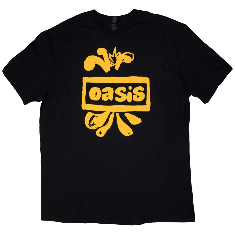 OASIS - DRAWN LOGO - T-Shirt Black sold by Spiral Direct