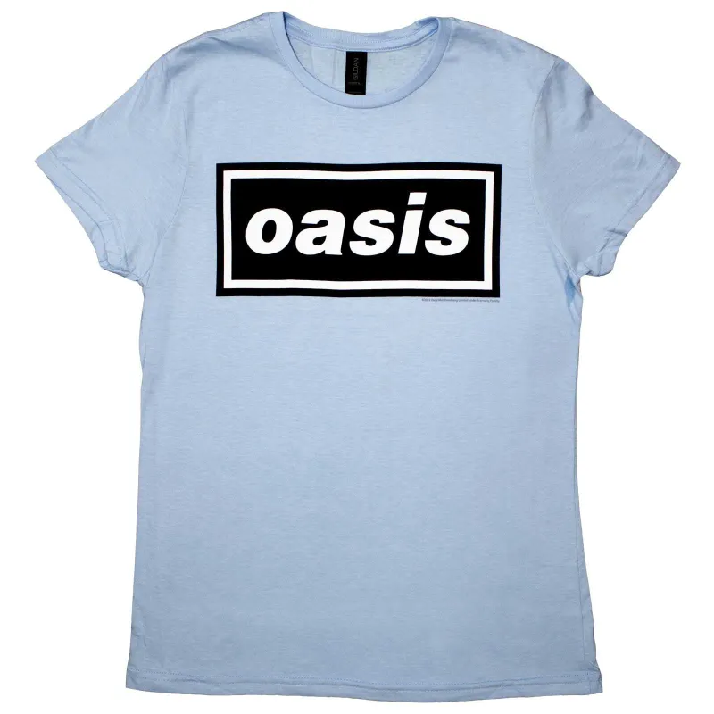 OASIS - DECCA LOGO - Ladies T-Shirt Blue made by Spiral Direct