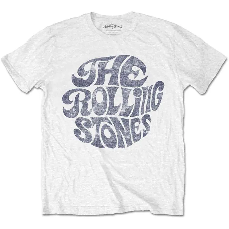 ROLLING STONES, THE - VINTAGE 70S LOGO - T-Shirt White sold by Spiral Direct