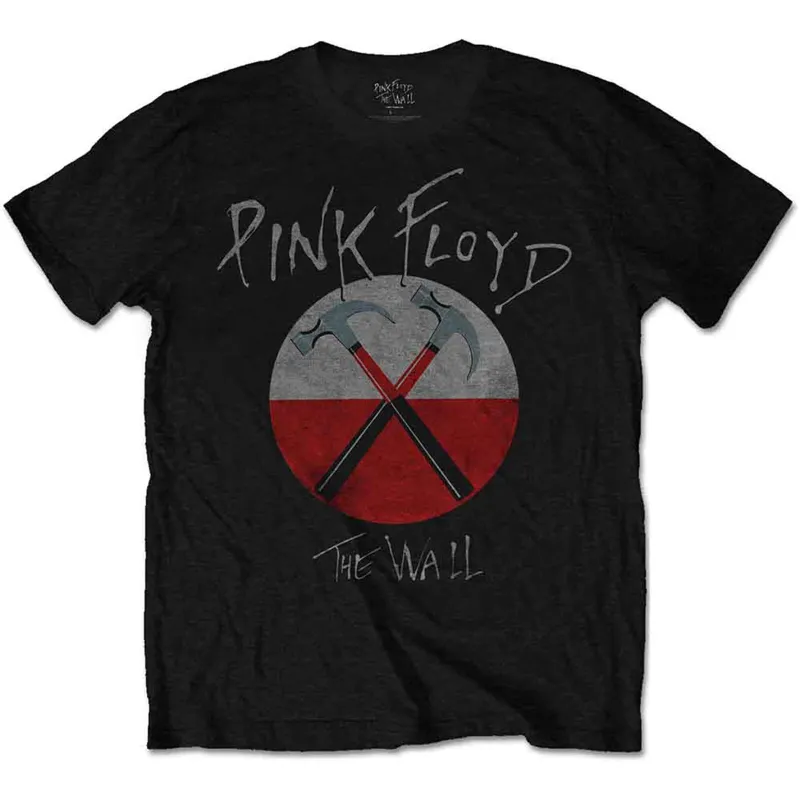 PINK FLOYD - THE WALL HAMMERS LOGO - T-Shirt Black made by Spiral Direct