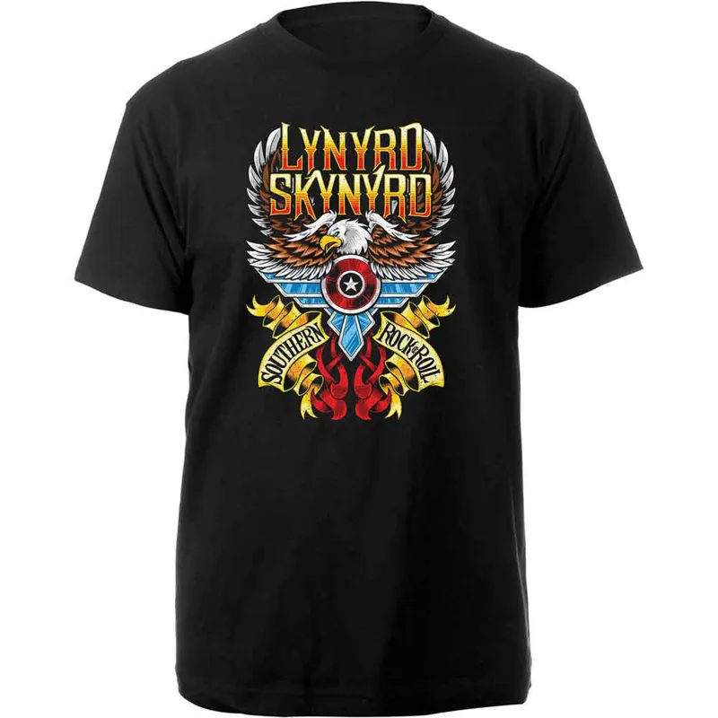 LYNYRD SKYNYRD - SOUTHERN ROCK & ROLL - T-Shirt Black sold by Spiral Direct
