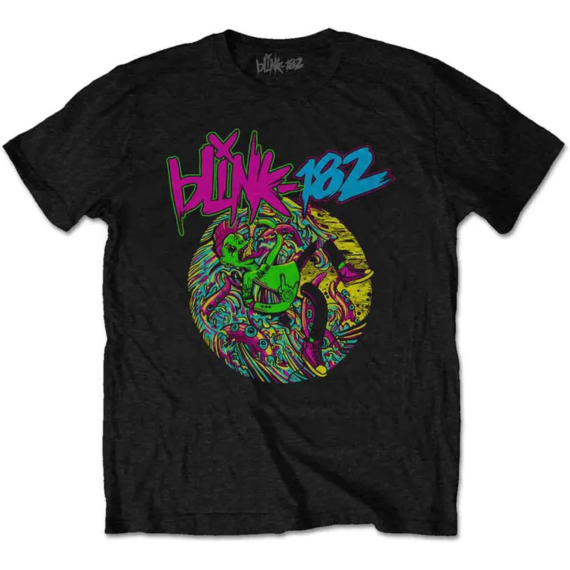 BLINK-182 - OVERBOARD EVENT - T-Shirt Black made by Spiral Direct