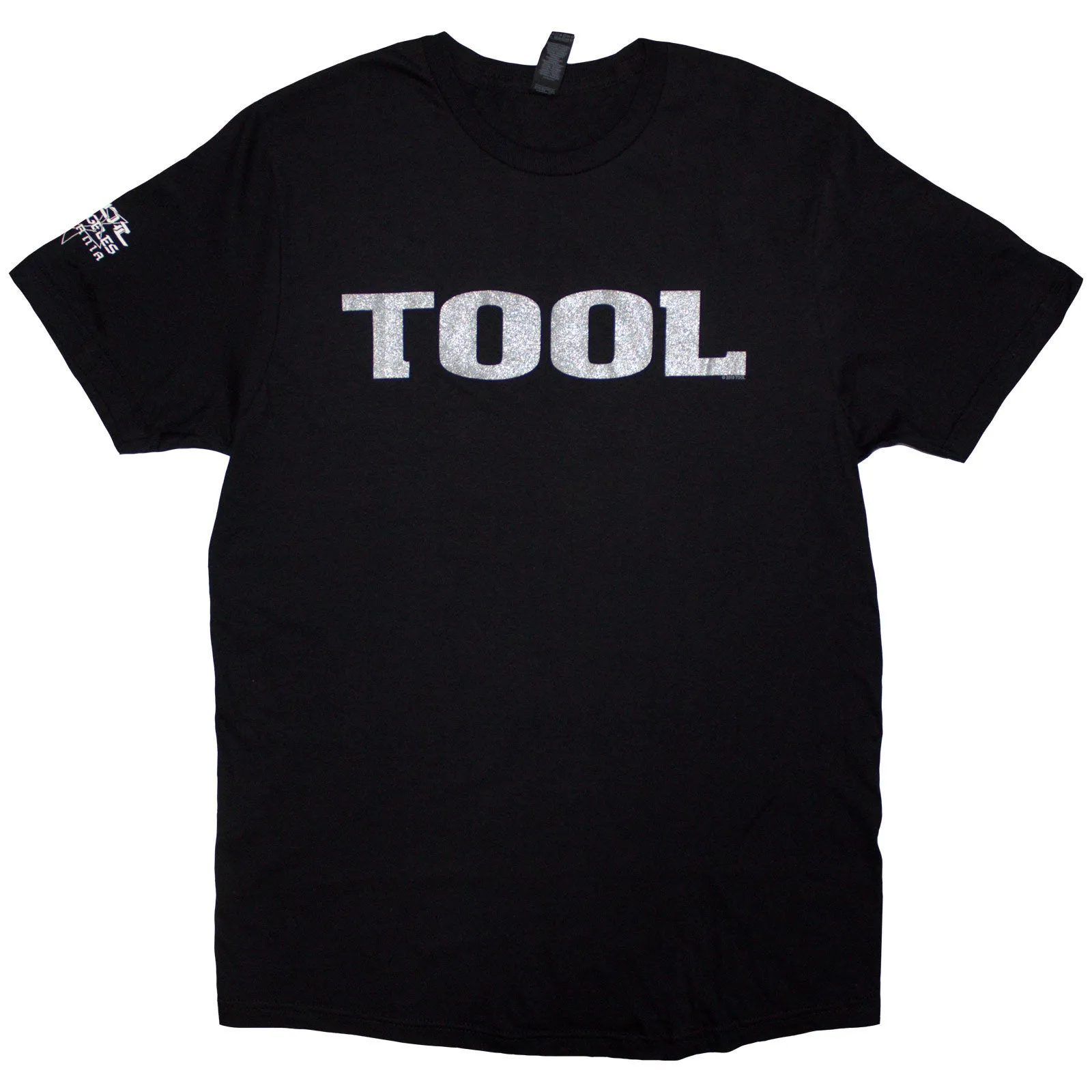 TOOL - METALLIC SILVER LOGO - T-Shirt Black (Sleeve Print) sold by Spiral Direct