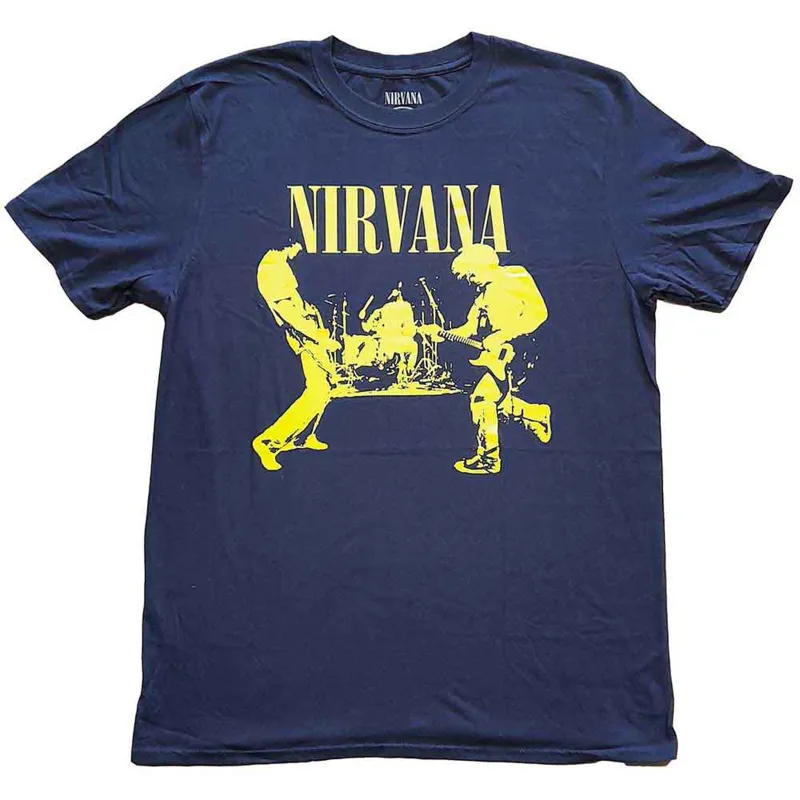NIRVANA - STAGE - T-Shirt Blue sold by Spiral Direct