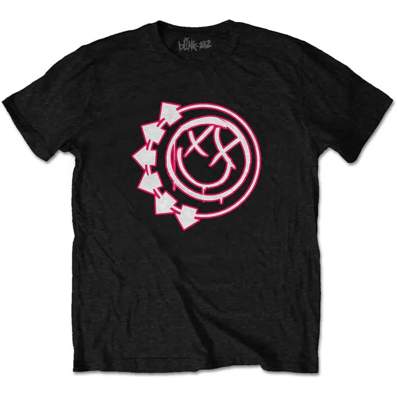 BLINK-182 - SIX ARROW SMILE - T-Shirt Black made by Spiral Direct