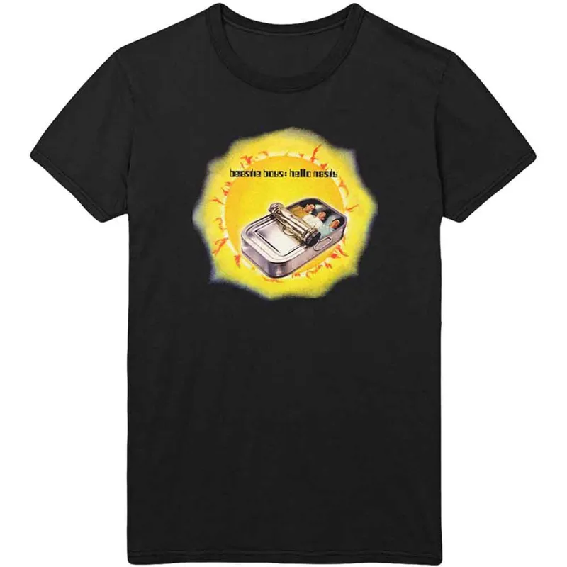 THE BEASTIE BOYS - HELLO NASTY - T-Shirt Black made by Spiral Direct