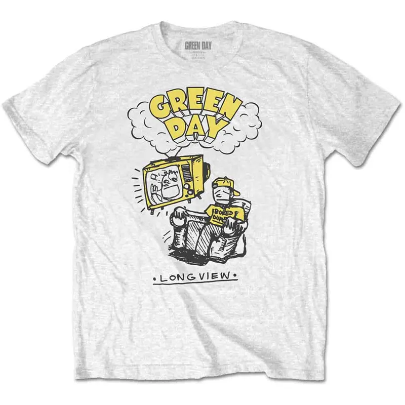 GREEN DAY - LONGVIEW DOODLE - T-Shirt White sold by Spiral Direct