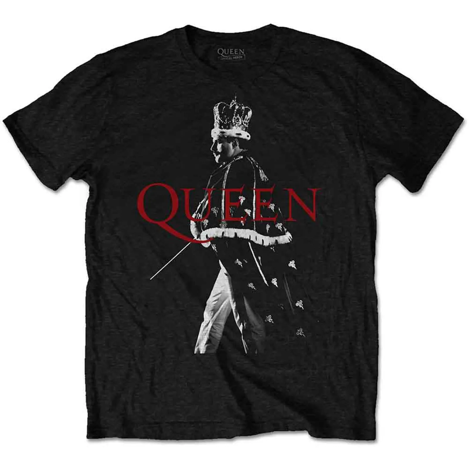 QUEEN - FREDDIE CROWN - T-Shirt Black sold by Spiral Direct