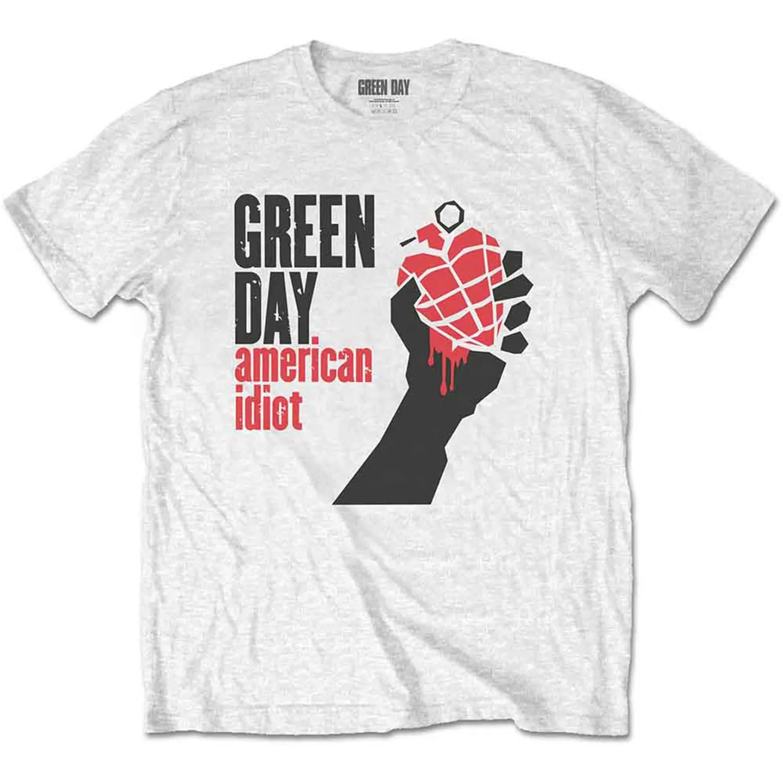 GREEN DAY - AMERICAN IDIOT - T-Shirt White sold by Spiral Direct