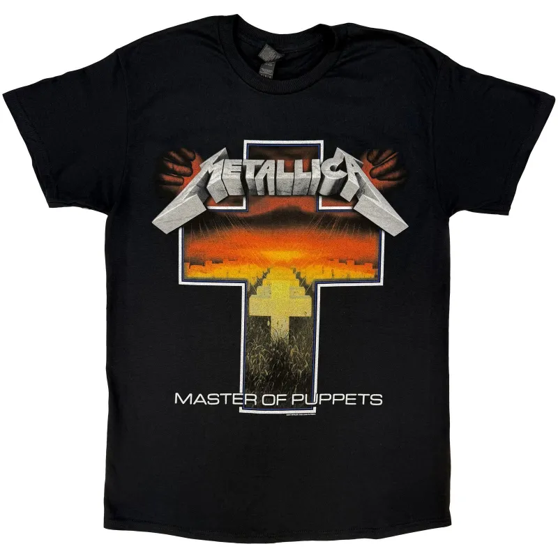 METALLICA - MASTER OF PUPPETS CROSS - T-Shirt Black sold by Spiral Direct