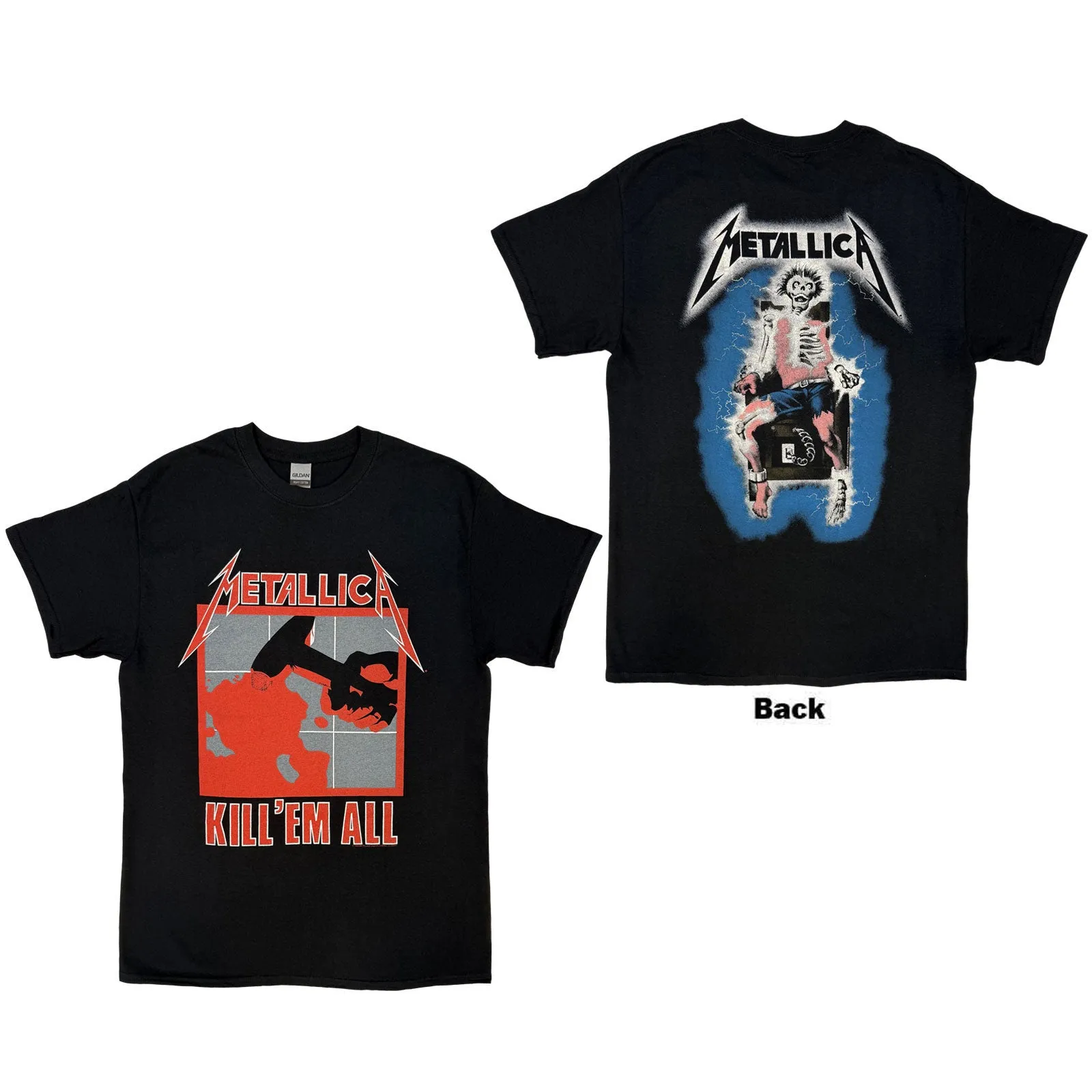 METALLICA - KILL 'EM ALL - T-Shirt Black (Back Print) sold by Spiral Direct