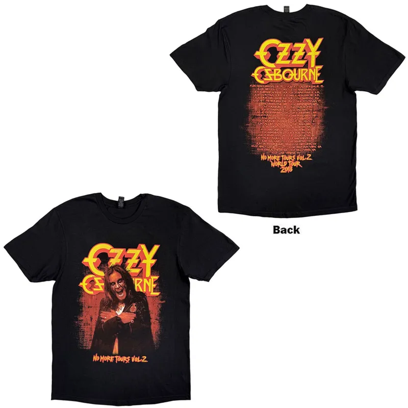 OZZY OSBOURNE - NO MORE TEARS VOL. 2. - T-Shirt Black (Back Print & Collectors Edition) made by Spiral Direct