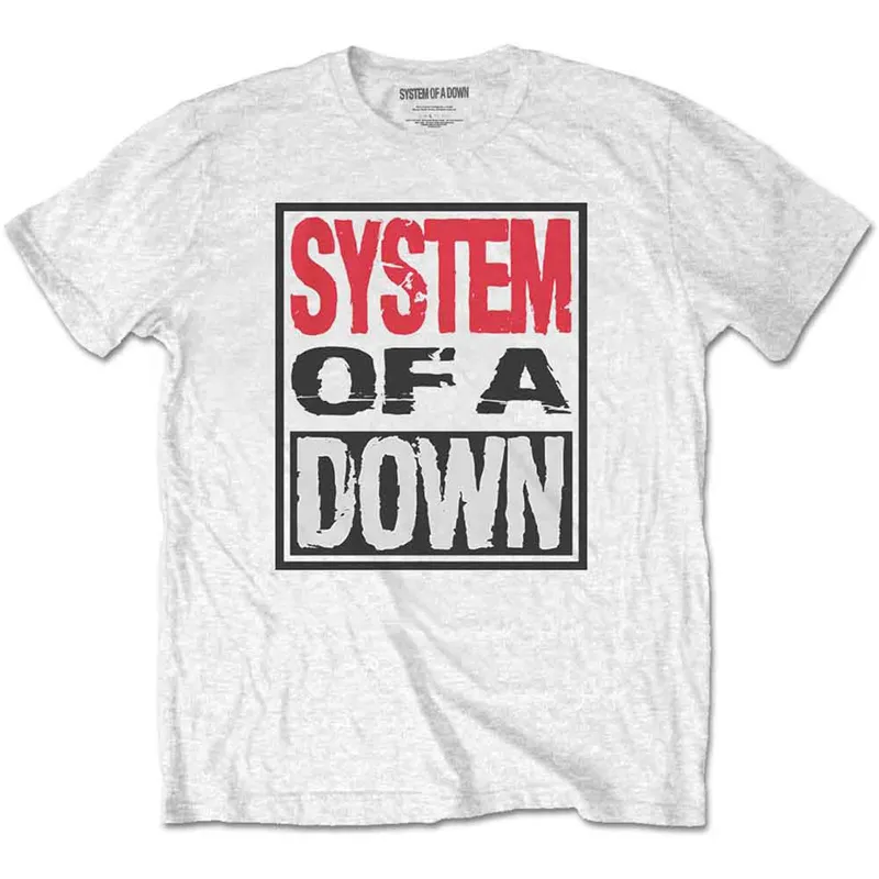 SYSTEM OF A DOWN - TRIPLE STACK BOX - T-Shirt White sold by Spiral Direct