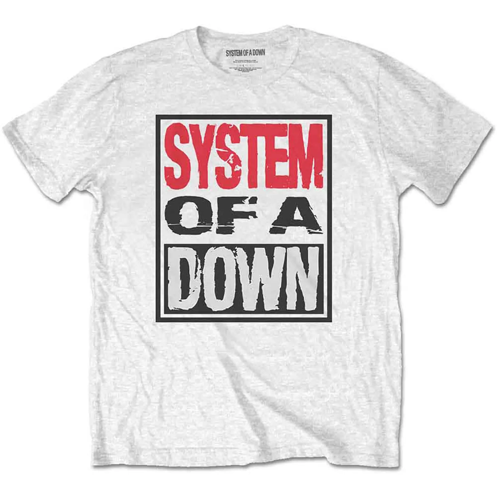 SYSTEM OF A DOWN - TRIPLE STACK BOX - T-Shirt White sold by Spiral Direct