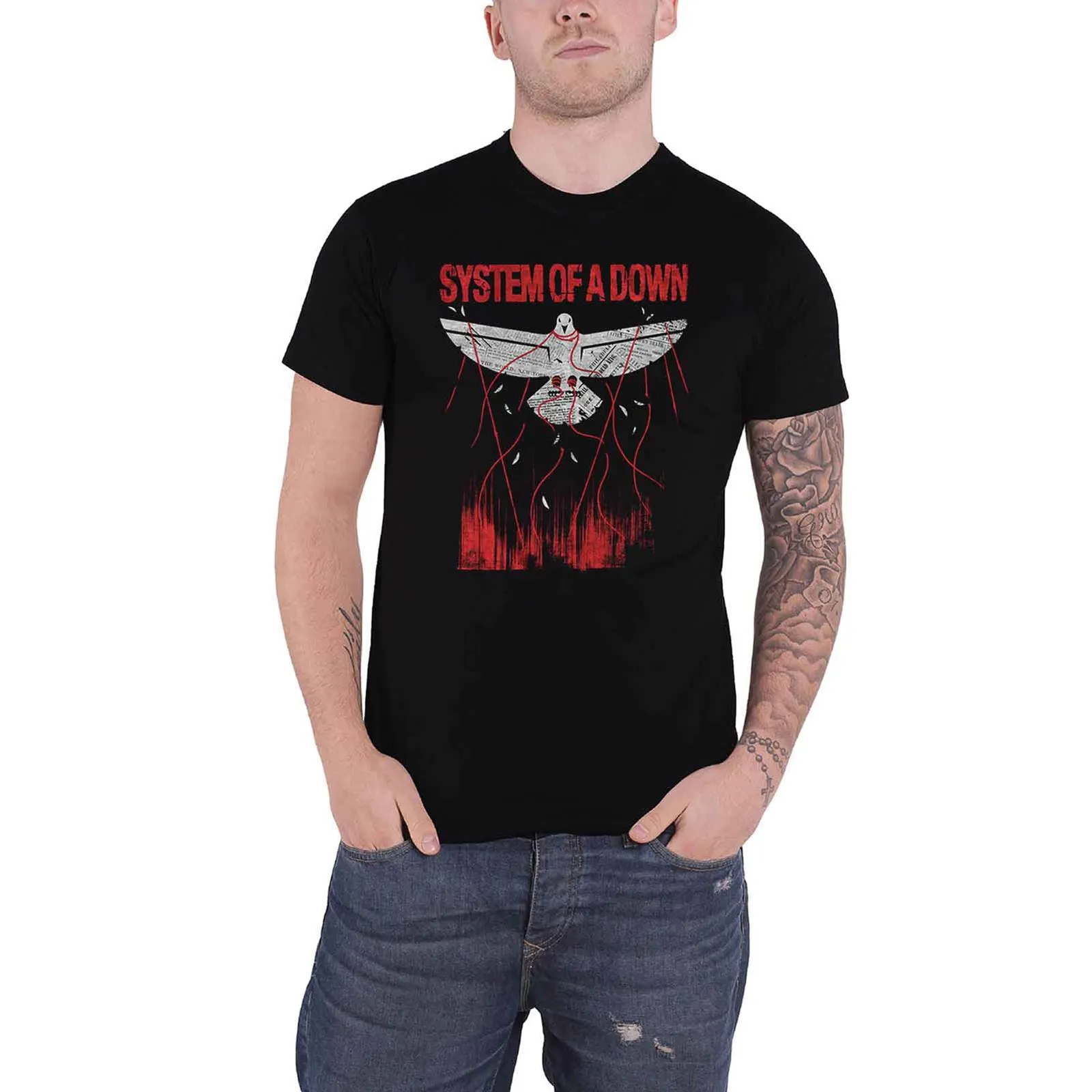SYSTEM OF A DOWN - DOVE OVERCOME - T-Shirt Black sold by Spiral Direct product image thumbnail 2