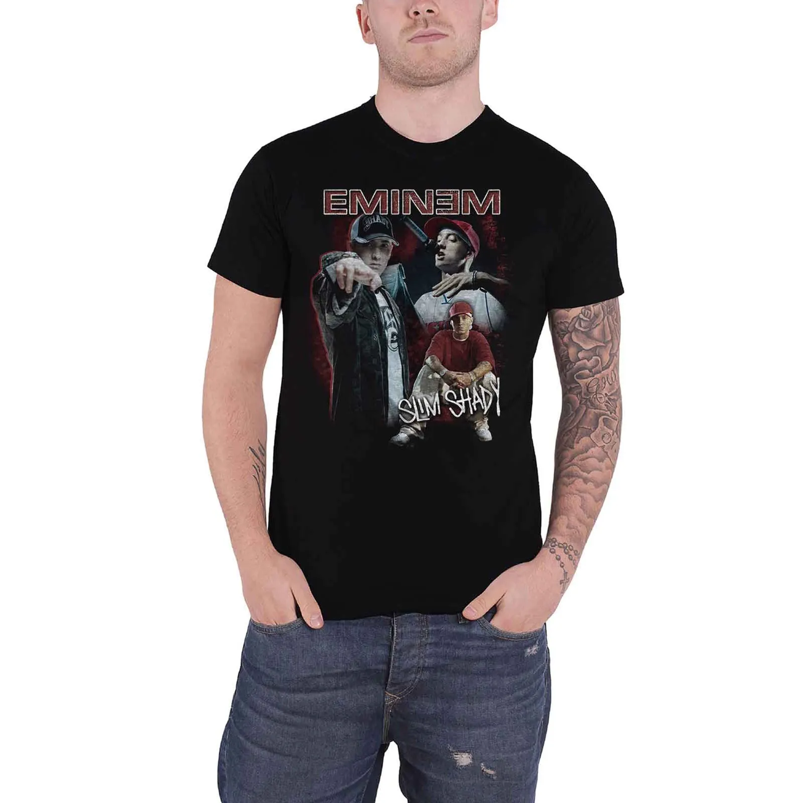 EMINEM - SHADY HOMAGE - T-Shirt Black sold by Spiral Direct product image thumbnail 2