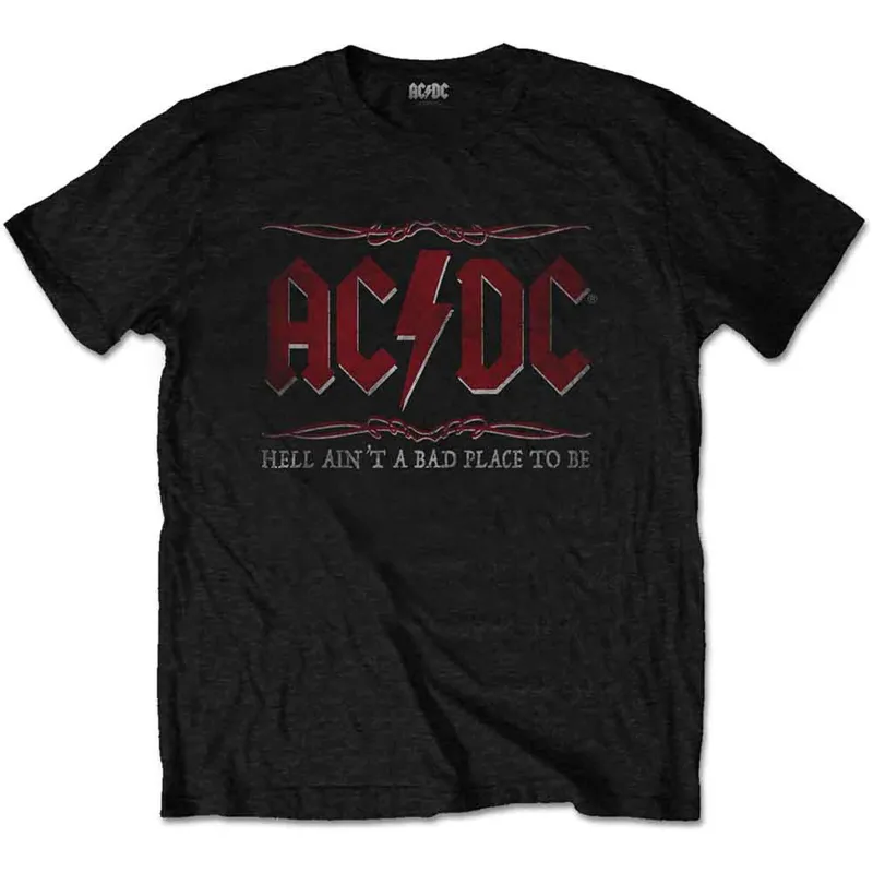 AC/DC - HELL AIN'T A BAD PLACE - T-Shirt Black made by Spiral Direct