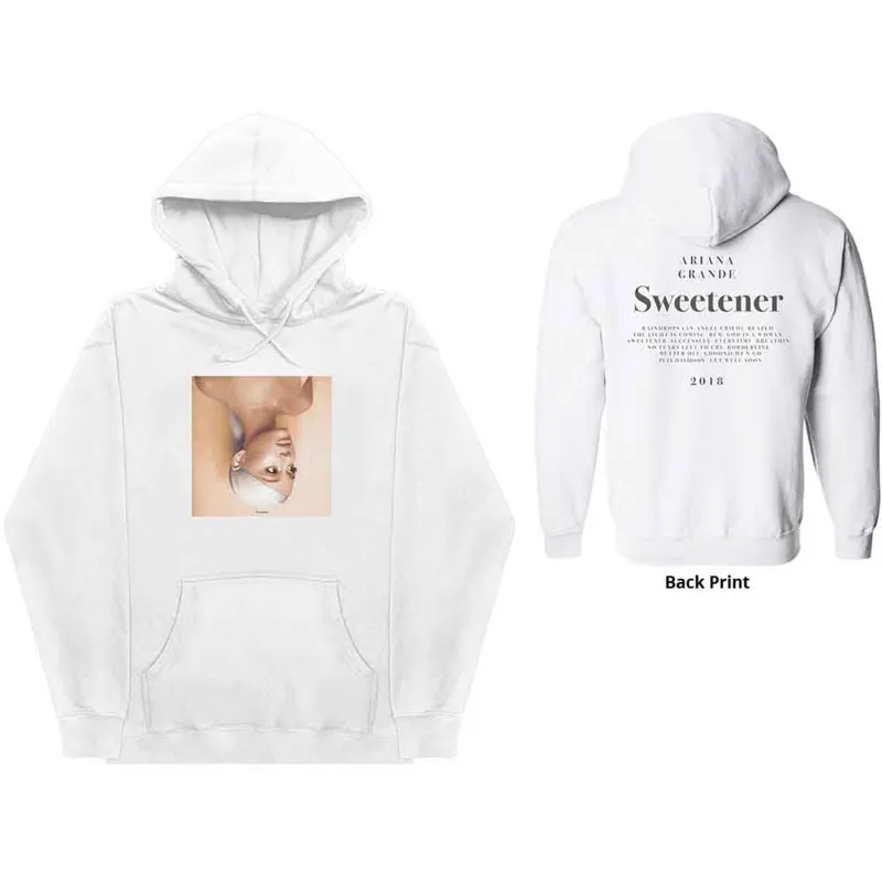 ARIANA GRANDE - SWEETENER - Pullover Hoodie White (Back Print) sold by Spiral Direct