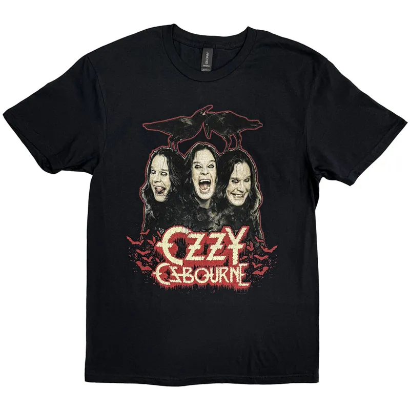 OZZY OSBOURNE - CROWS & BARS - T-Shirt Black sold by Spiral Direct