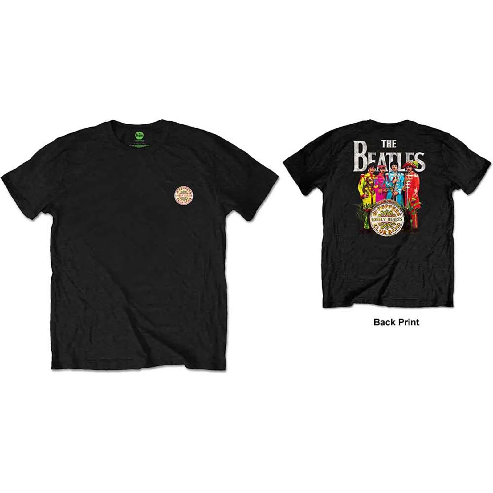 BEATLES, THE - SGT PEPPER - Retail Pack T-Shirt Black (Back Print) sold by Spiral Direct