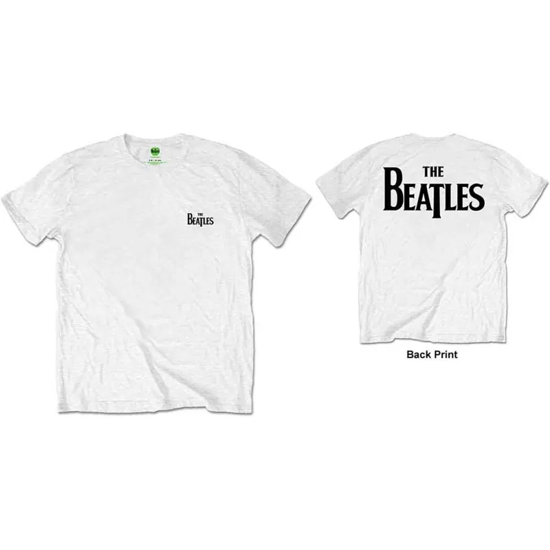 BEATLES, THE - DROP T LOGO - Retail Pack T-Shirt White (Back Print) sold by Spiral Direct
