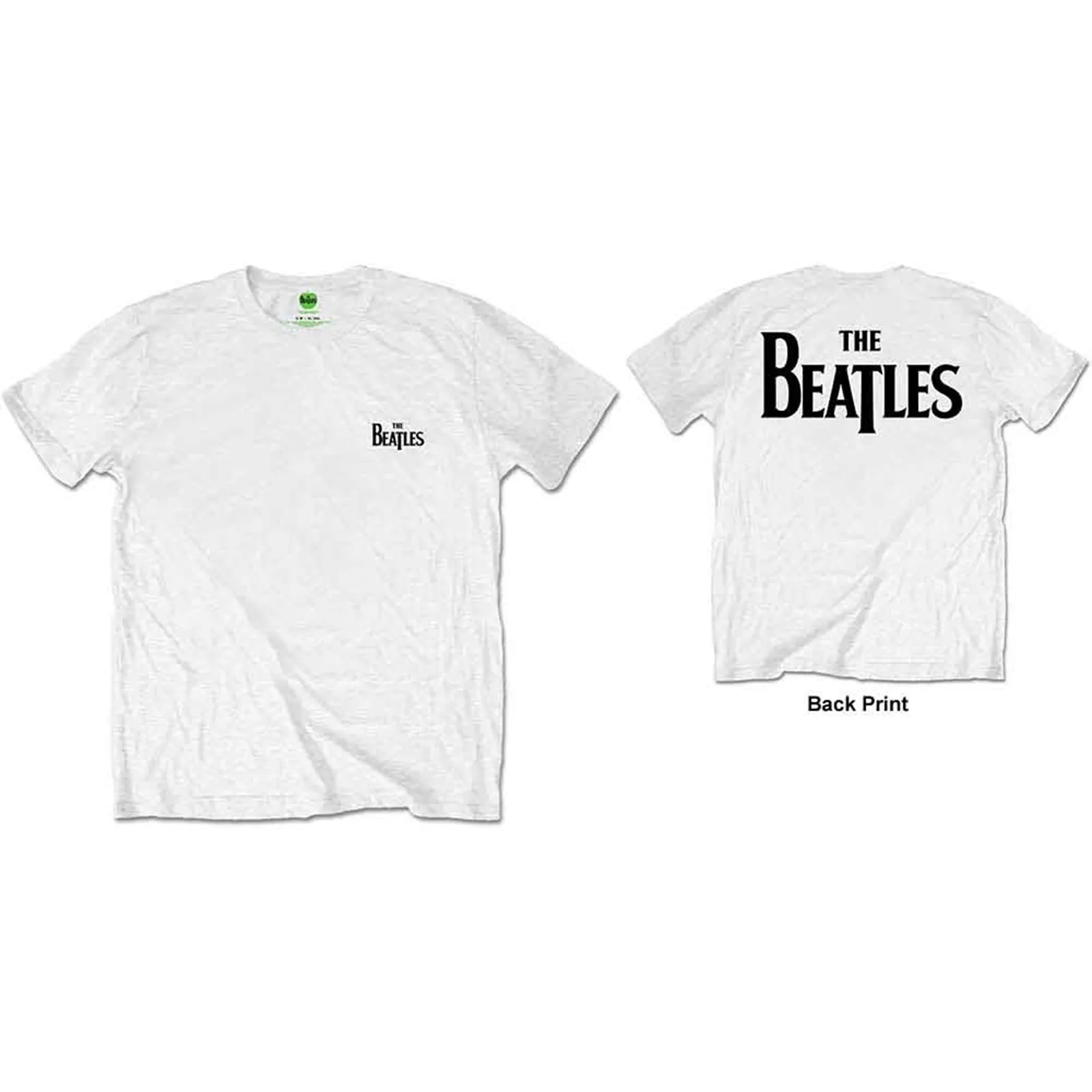 BEATLES, THE - DROP T LOGO - Retail Pack T-Shirt White (Back Print) sold by Spiral Direct