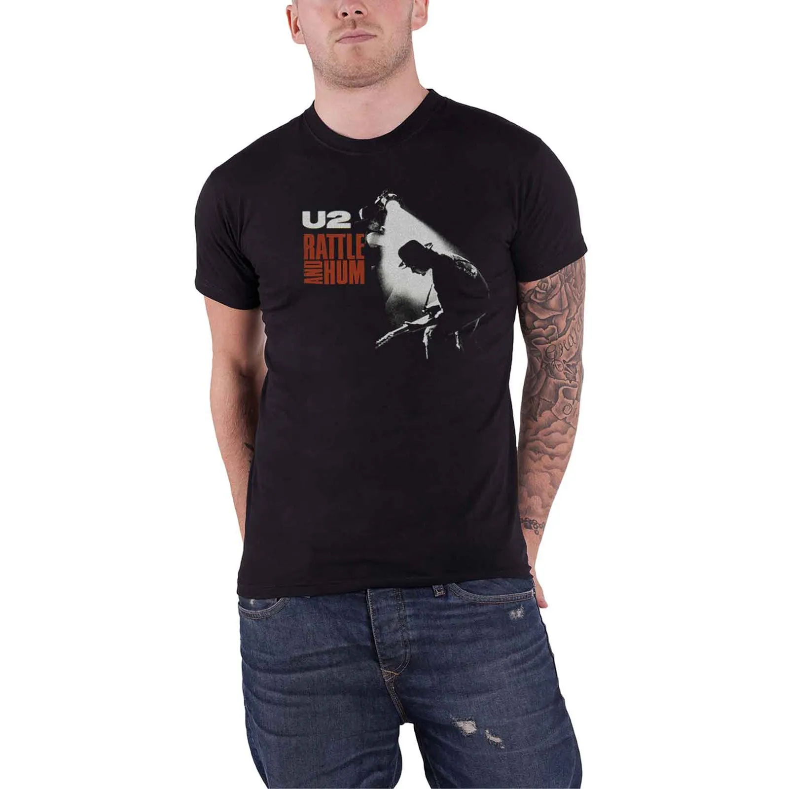 U2 - RATTLE & HUM - T-Shirt Black sold by Spiral Direct product image thumbnail 2
