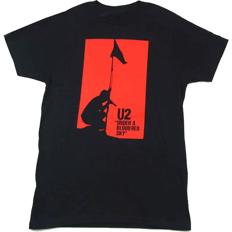 U2 - BLOOD RED SKY - T-Shirt Black made by Spiral Direct