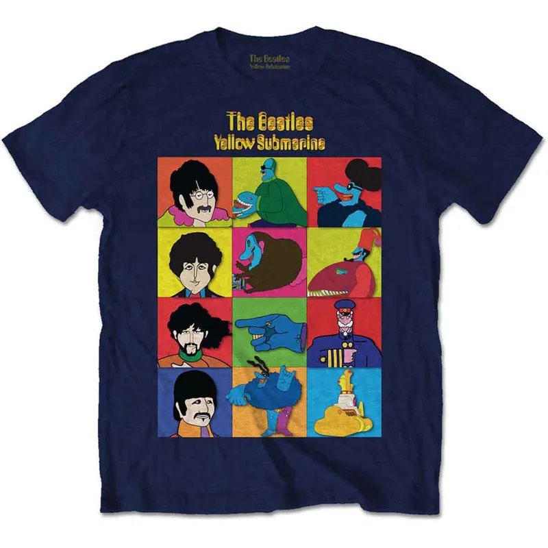 THE BEATLES - YELLOW SUBMARINE CHARACTERS - T-Shirt Blue sold by Spiral Direct