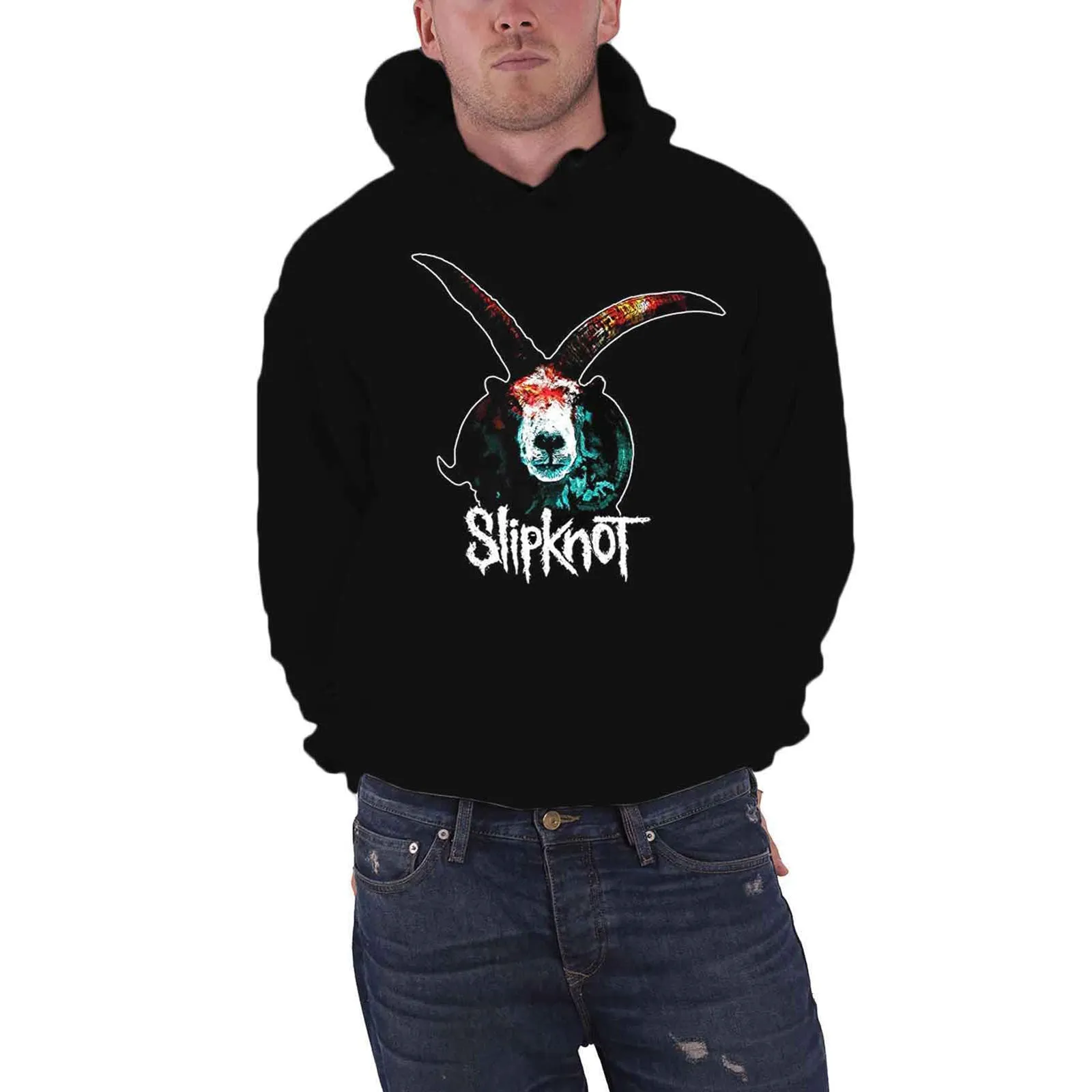 SLIPKNOT - GRAPHIC GOAT - Pullover Hoodie Black (Back Print) sold by Spiral Direct product image thumbnail 3