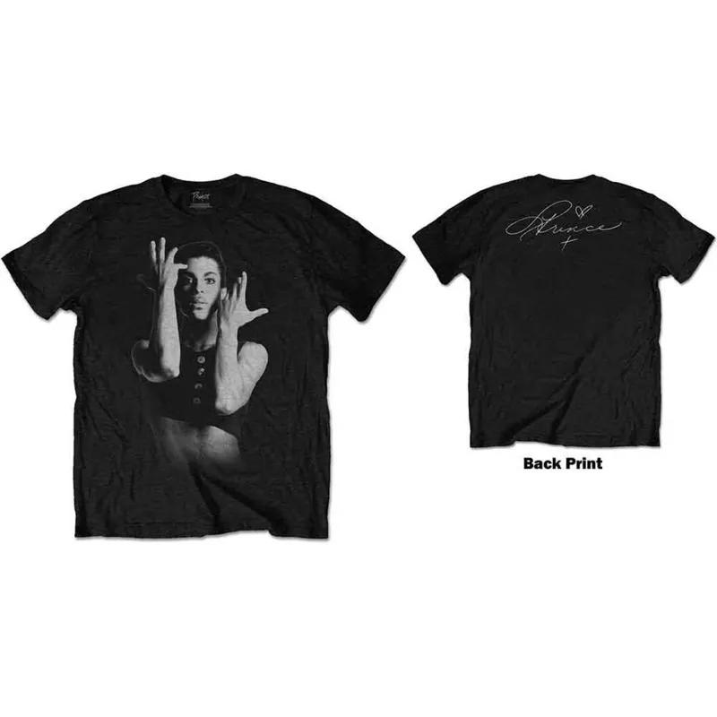 PRINCE - PARADE SIGNATURE - T-Shirt Black (Back Print) sold by Spiral Direct