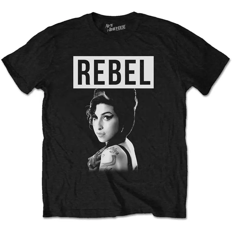 AMY WINEHOUSE - REBEL - T-Shirt Black sold by Spiral Direct