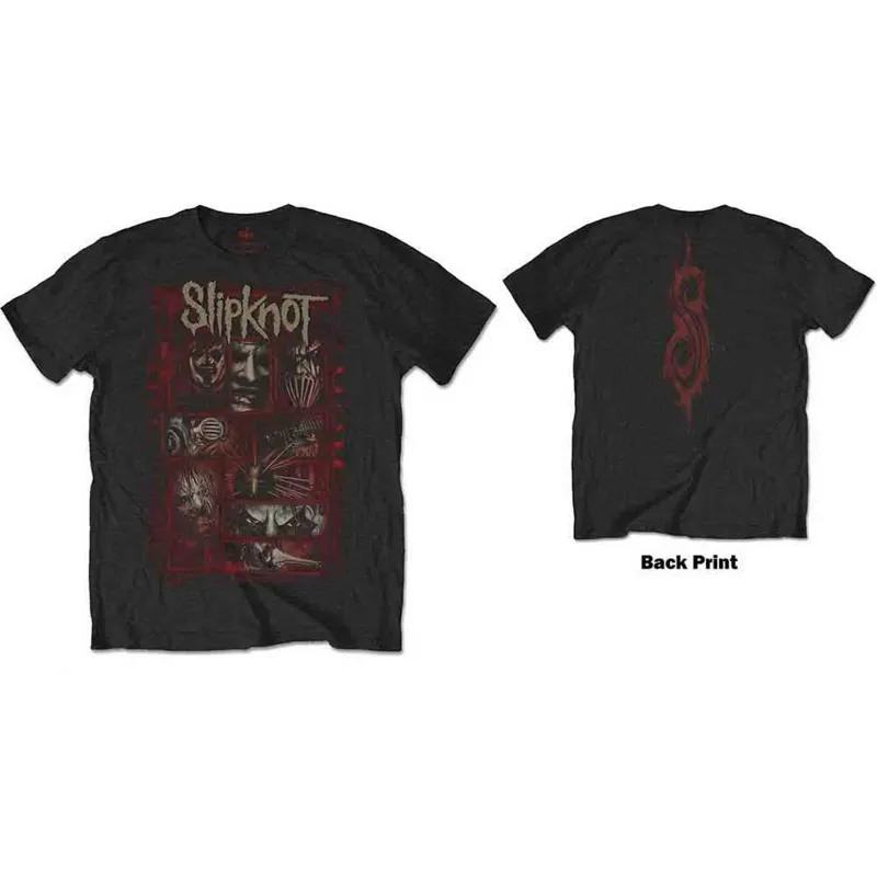 SLIPKNOT - SKETCH BOXES - T-Shirt Black (Back Print) sold by Spiral Direct