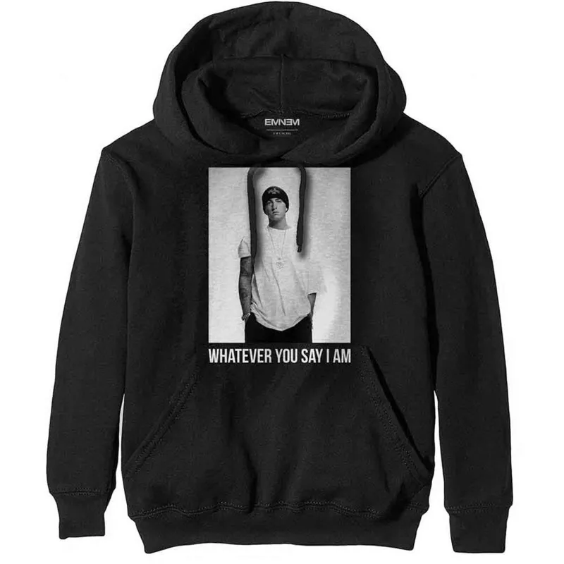 EMINEM - WHATEVER - Pullover Hoodie Black made by Spiral Direct