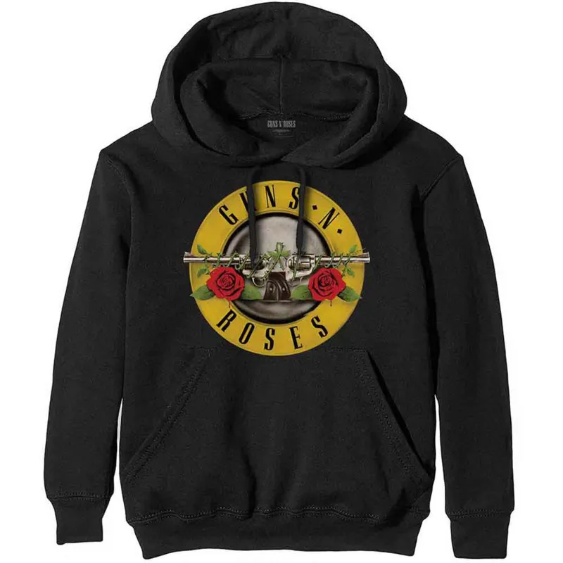 GUNS N ROSES - CLASSIC LOGO - Pullover Hoodie Black made by Spiral Direct