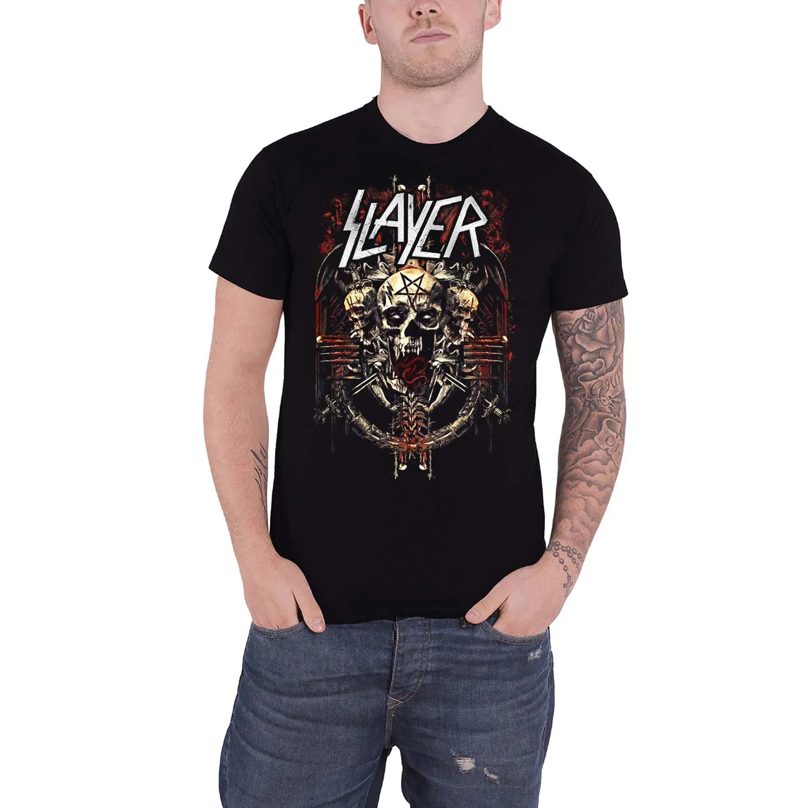 SLAYER - DEMONIC ADMAT - T-Shirt Black sold by Spiral Direct product image thumbnail 2