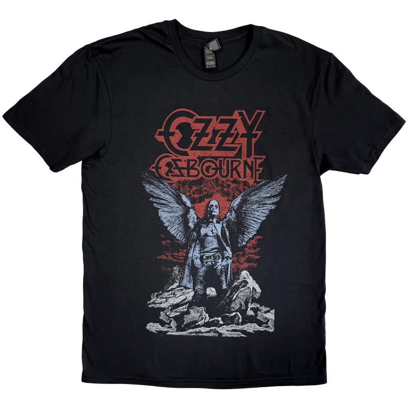 OZZY OSBOURNE - ANGEL WINGS - T-Shirt Black sold by Spiral Direct