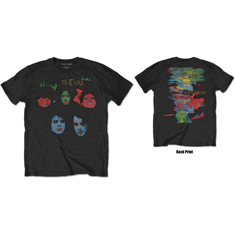 THE CURE - IN BETWEEN DAYS - T-Shirt Black (Back Print) made by Spiral Direct