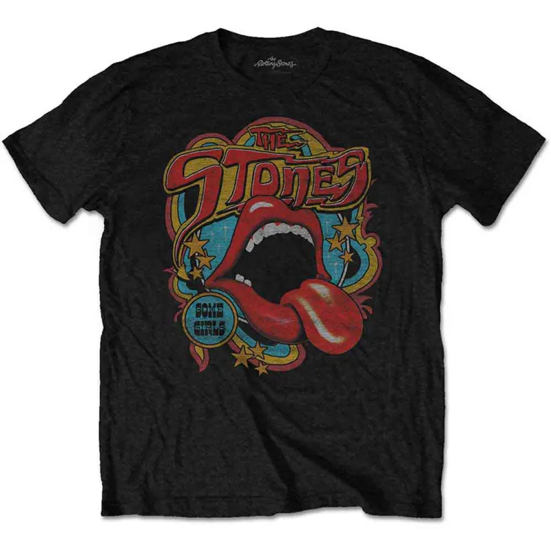 ROLLING STONES, THE - RETRO 70S VIBE - T-Shirt Black sold by Spiral Direct