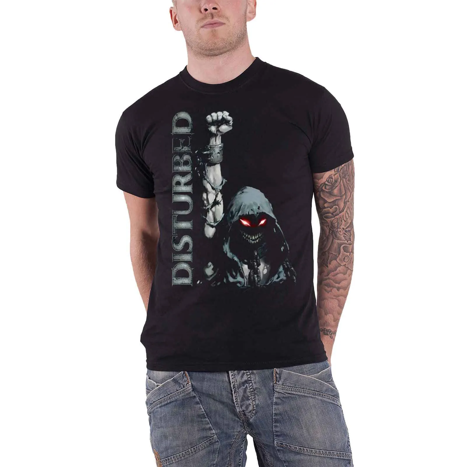 DISTURBED - UP YER MILITARY - T-Shirt Black sold by Spiral Direct product image thumbnail 2