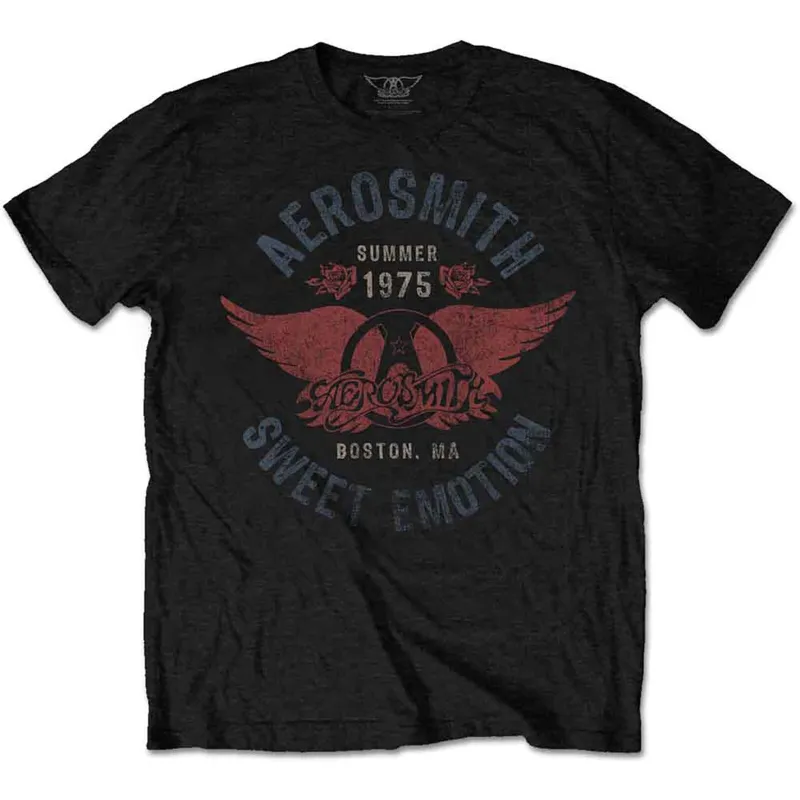 AEROSMITH - SWEET EMOTION - T-Shirt Black made by Spiral Direct