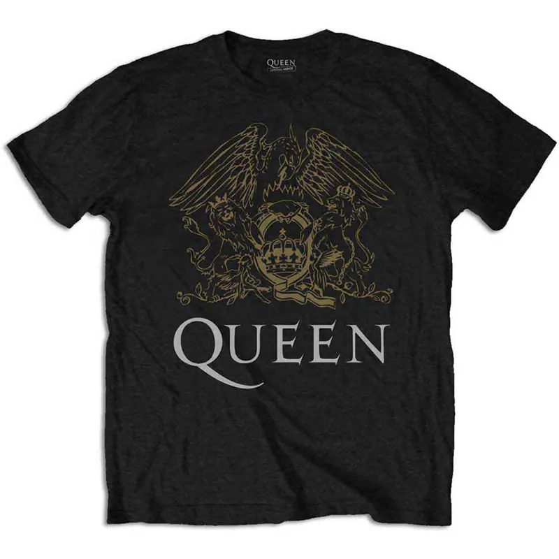 QUEEN - CREST - T-Shirt Black sold by Spiral Direct