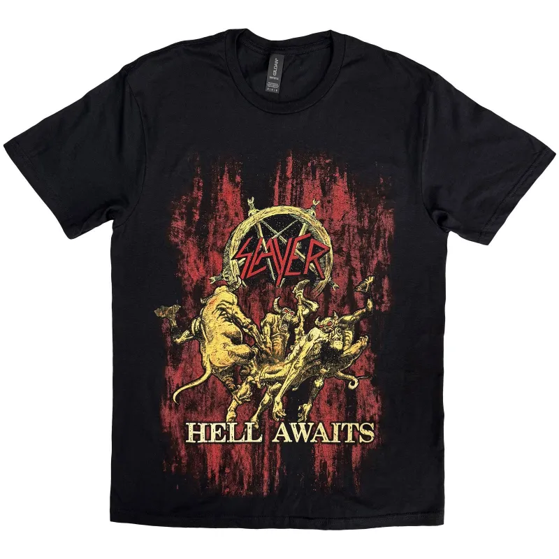 SLAYER - HELL AWAITS - T-Shirt Black sold by Spiral Direct