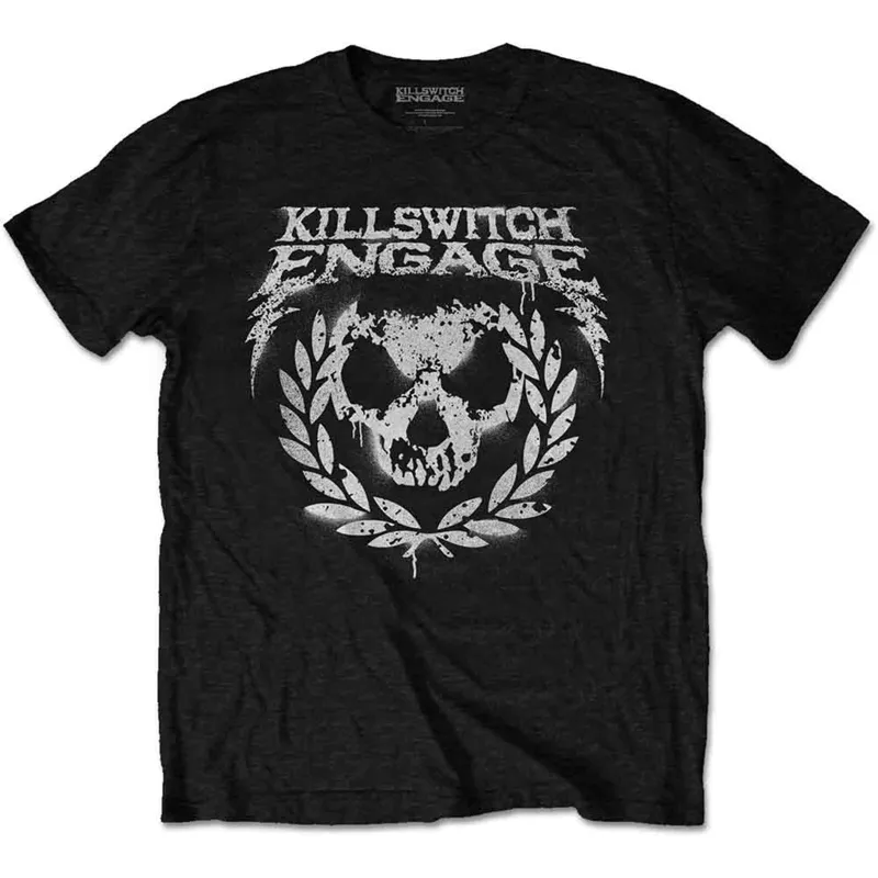 KILLSWITCH ENGAGE - SKULL SPRAYPAINT - T-Shirt Black made by Spiral Direct