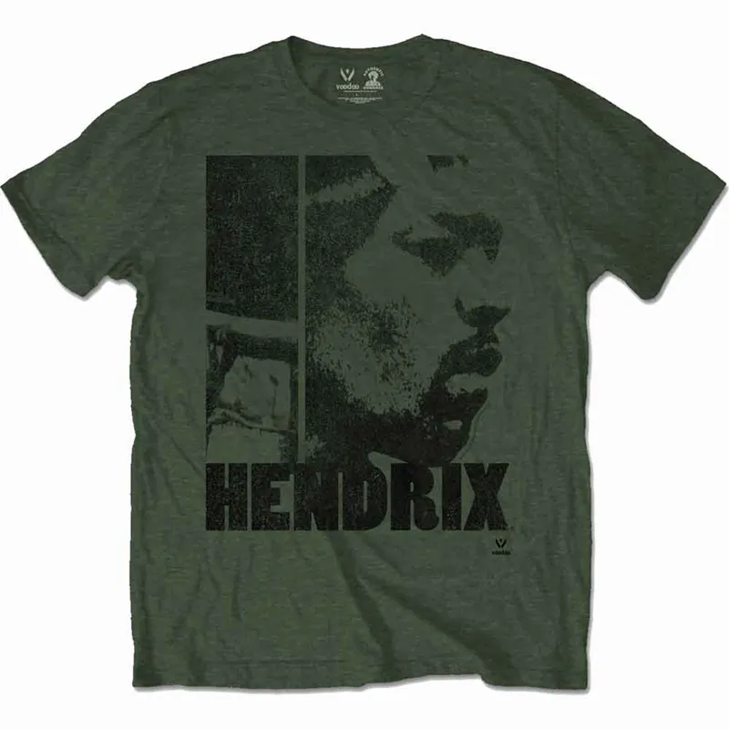 JIMI HENDRIX - LET ME LIVE - T-Shirt Green sold by Spiral Direct