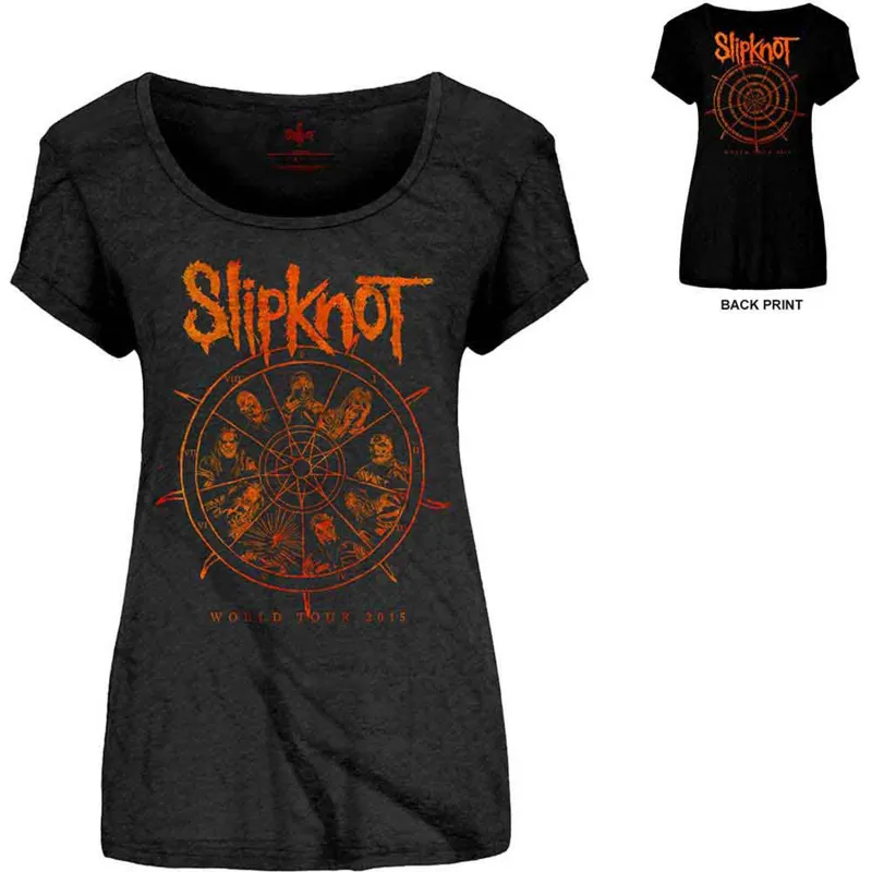 SLIPKNOT - THE WHEEL - T-Shirt Black (Back Print) sold by Spiral Direct