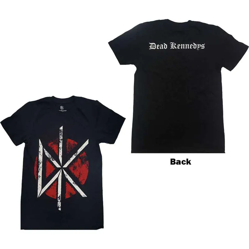 DEAD KENNEDYS - VINTAGE LOGO - T-Shirt Black (Back Print) made by Spiral Direct