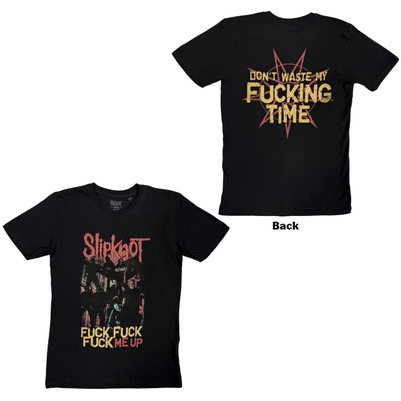SLIPKNOT - FUCK ME UP - T-Shirt Black (Back Print) sold by Spiral Direct