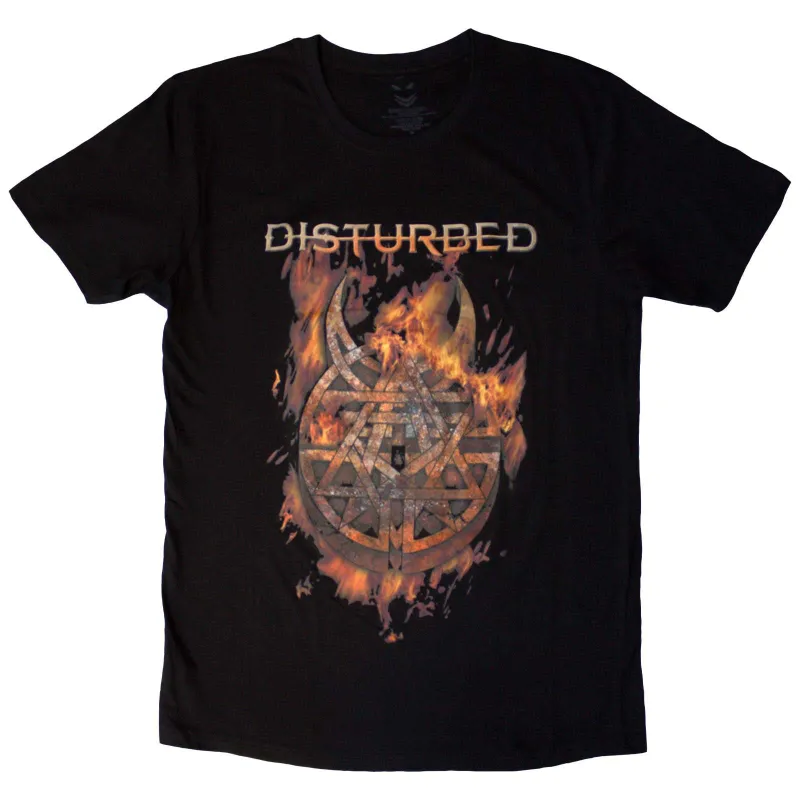 DISTURBED - BURNING BELIEF - T-Shirt Black made by Spiral Direct